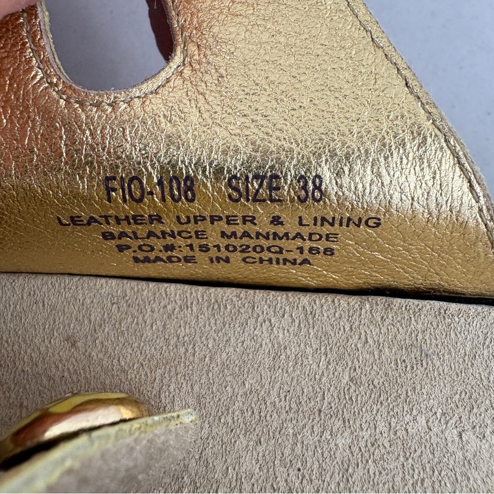 Alegria Fiona Soft Yellow Leather Iridescent Comfort Slip On Sandals 38 - Picture 10 of 10
